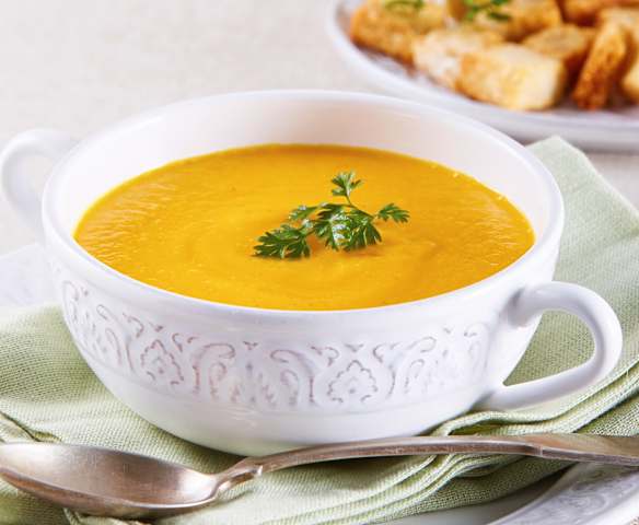 Crema de zanahoria y jengibre