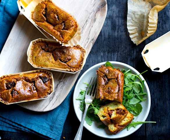 Petits cakes courgette-chorizo