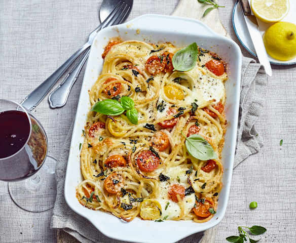 Zitronen-Ziti mit Mascarpone