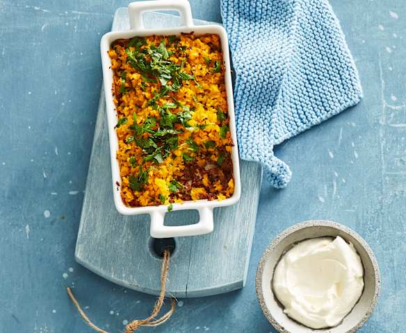 Kürbis-Hack-Auflauf