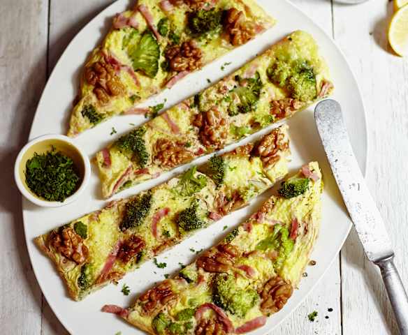 Frittata broccoli e prosciutto