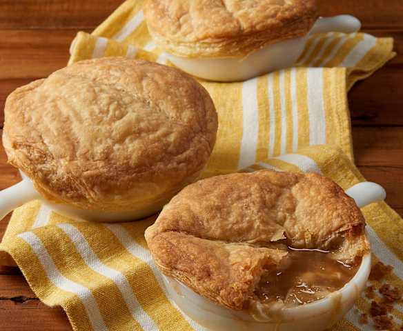 French Onion Soup with Puff Pastry