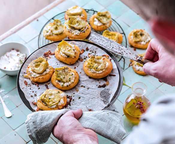 Pizzettes à l'artichaut