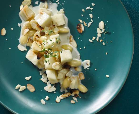 Celerové ragú s mandlemi