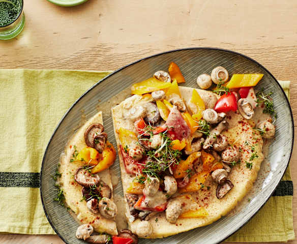 Paprika-Omelette Jägerart