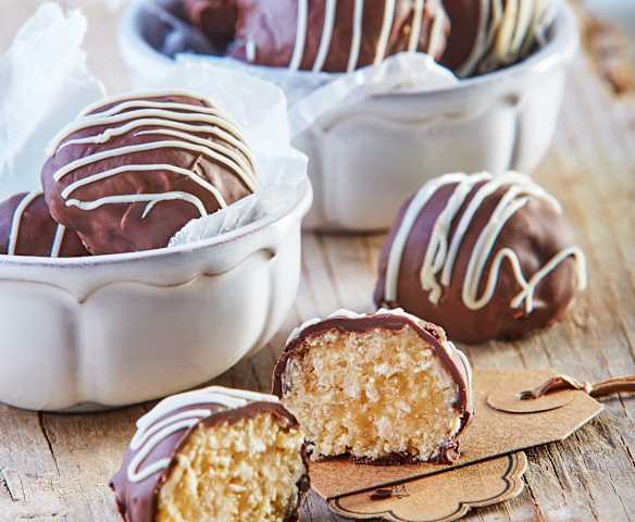 Trufas con corazón de coco