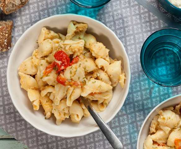 Conchiglie risottate al ragù di mare e lime