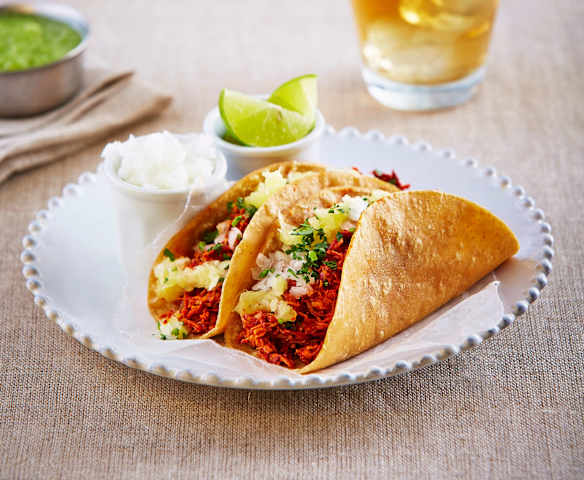 Tacos de pollo al pastor