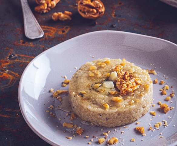 Risotto al gorgonzola e noci al miele