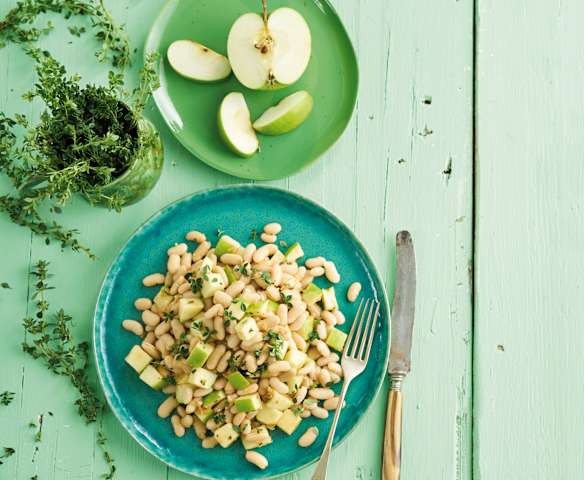 Salada de feijão e maçã