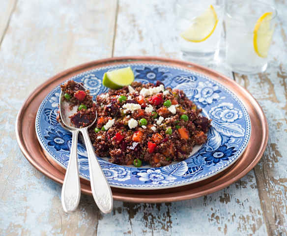 Jewelled quinoa salad