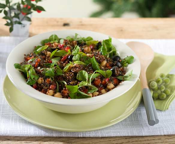 Ensalada de quinoa roja