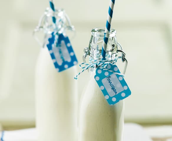 Iogurte líquido de pina colada