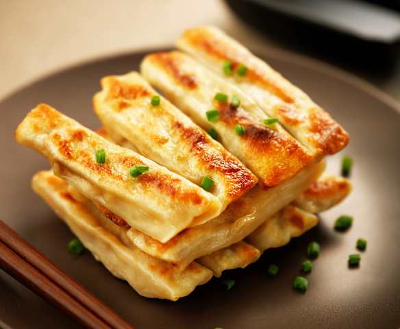 三鲜锅贴