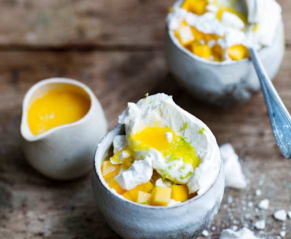 Eton mess à la mangue et au citron vert