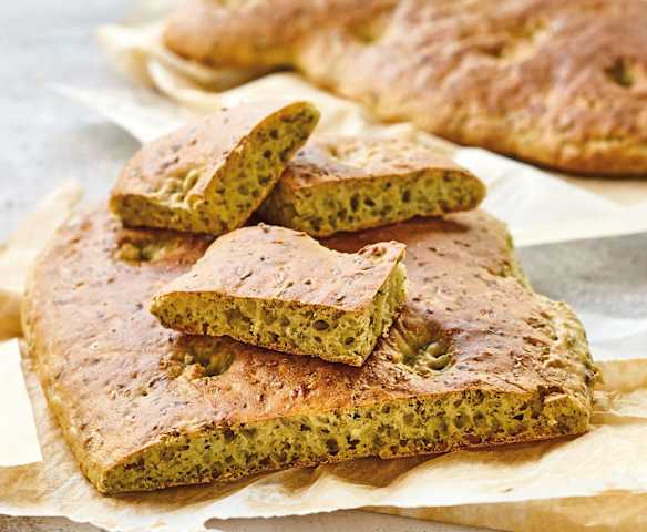 Focaccias aux herbes