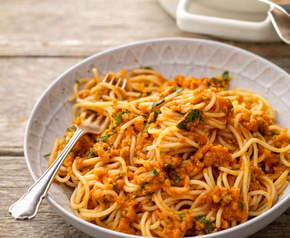 Lentil and Vegetable Bolognese Sauce