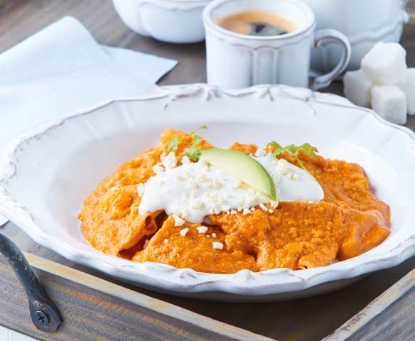 Chilaquiles rojos