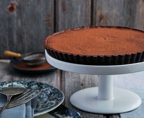 Tarte intensa de chocolate