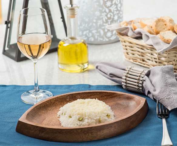 Pečená rýže s cuketou a sýrem