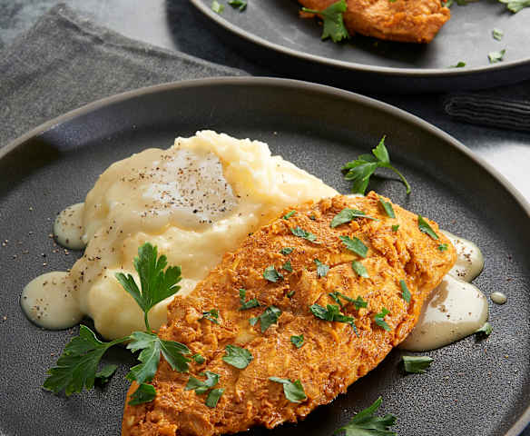 Chicken with Mashed Potatoes and Gravy