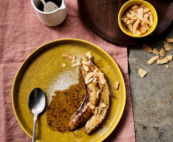 Bananes à la sauce coco-cannelle