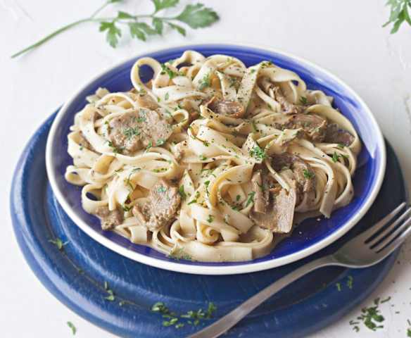 Tagliatelle con salsa de boletus