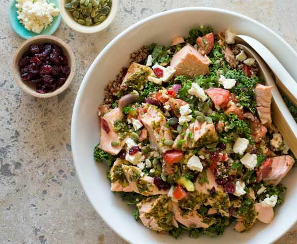 Superfood salmon salad