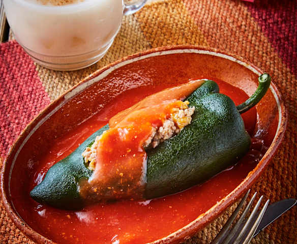 Chiles rellenos de fruta