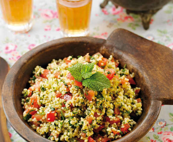 Tabule com tomate e hortelã