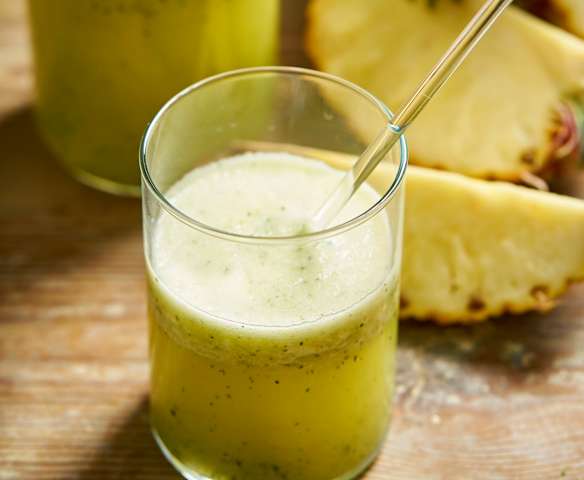 Sumo de ananás e hortelã (fresco)