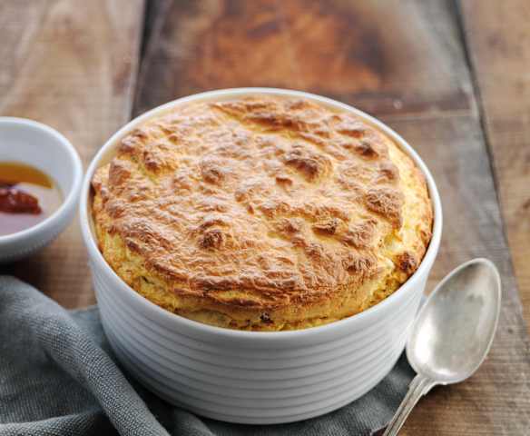 Soufflé de bacalhau e tomate seco