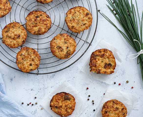 Muffiny warzywno-jajeczne z serem