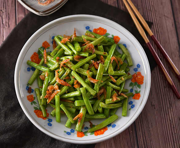 櫻花蝦炒四季豆