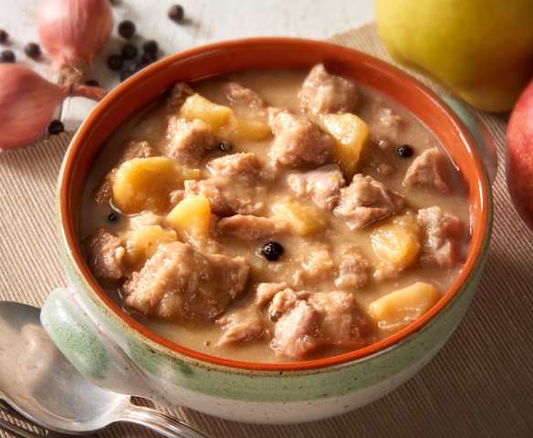 Bocconcini di vitello con mele cotogne