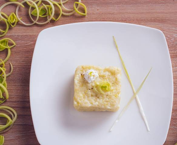 Risotto ai porri e burrata