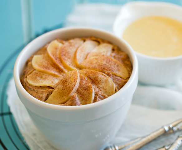 Pecan, apple and carrot pudding