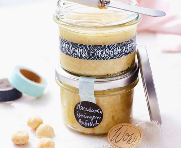 Macadamia-Orangen-Aufstrich