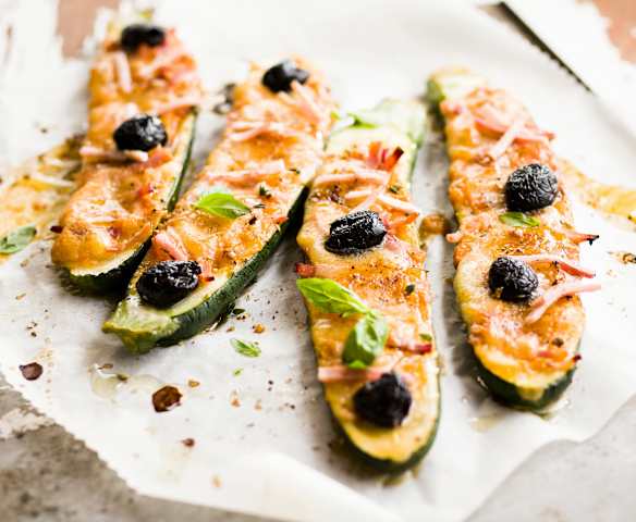 Courgette façon pizza