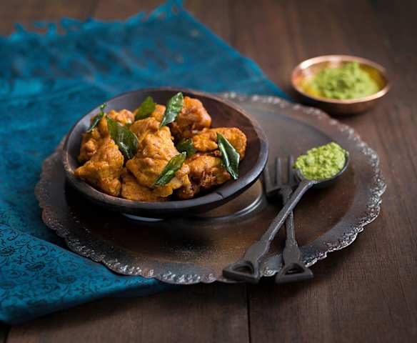 Chicken 65 and green chutney