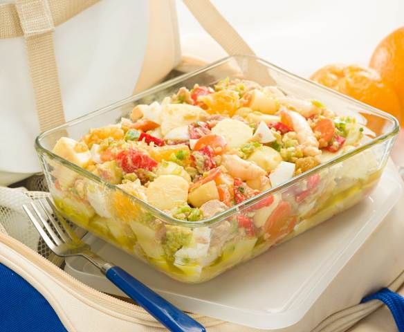 Ensalada campera con naranja