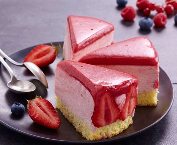 Bavarois aux fraises