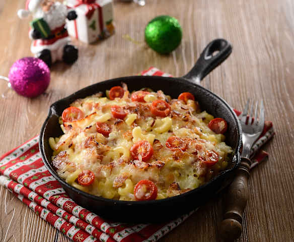 培根烤起士蕃茄通心麵