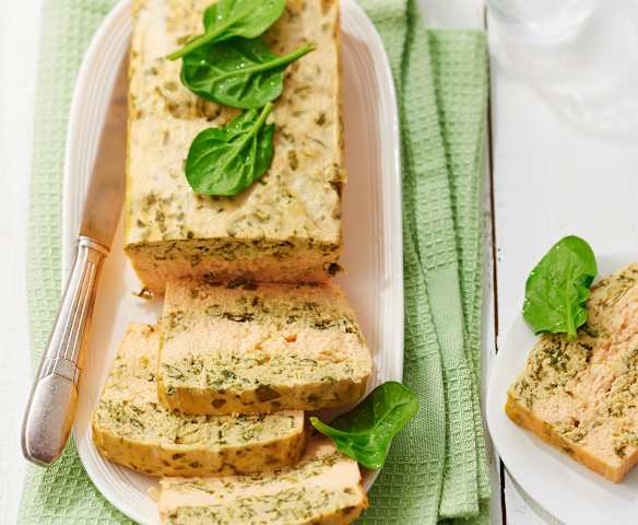 Terrine de saumon aux épinards