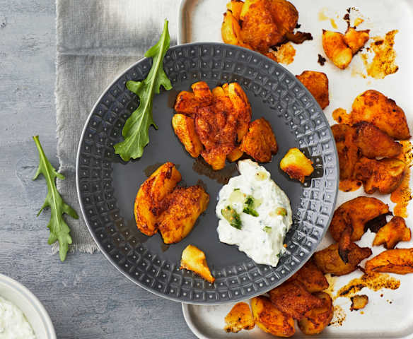 Quetschkartoffeln mit Quark-Dip Quetschkartoffeln mit Quark-Dip