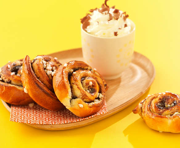 Roulés briochés au chocolat