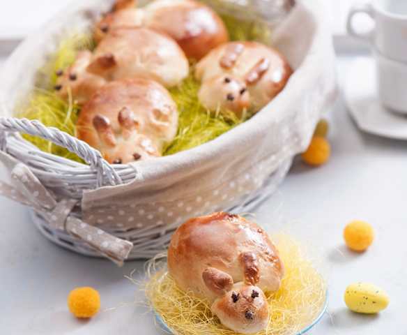 Bułeczki wielkanocne zajączki