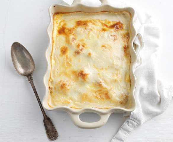 Empadão de alheira e couve-flor