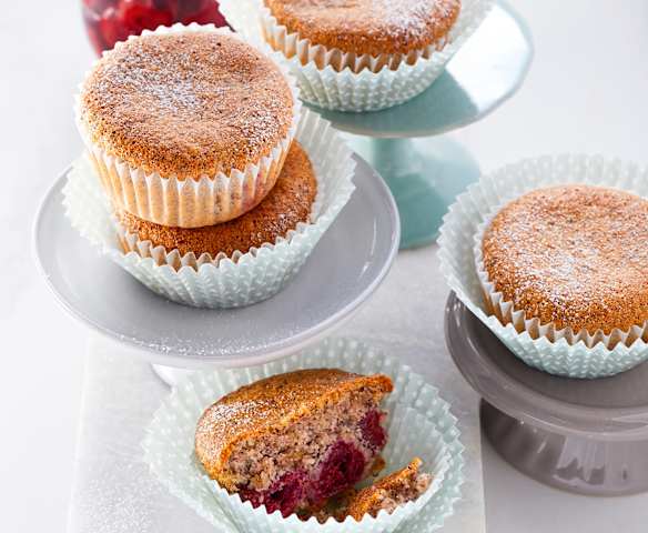 Haselnuss-Kirsch-Muffins (zuckerfrei)