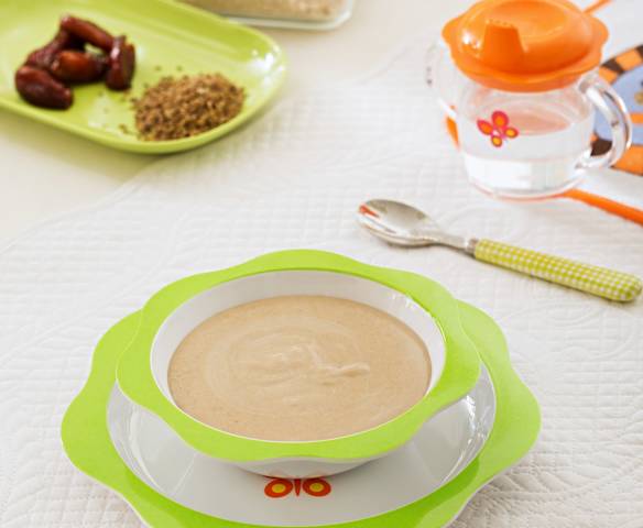 Papilla de harina tostada